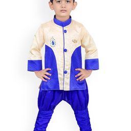 BAESD Boys Self-Design Sherwani With Churidar Pant-27