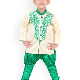 BAESD Boys Embroidered Sherwani With Churidar-26