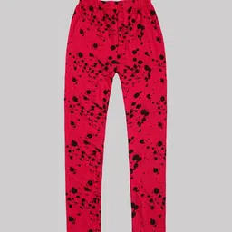 DIAZ Girls Cotton Lycra Printed Ankle Length Leggings-image-48