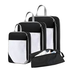 HOUSE OF QUIRK Black Set of 4 Regular Multi-Utility Organisers image 1