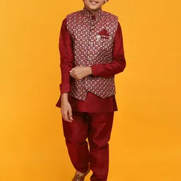 V-Mart Boys Self-Design Sherwani-image-62