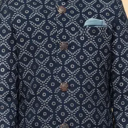 KISAH Boys Printed Sherwani Set image 2