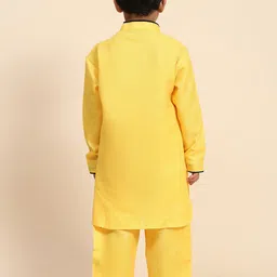 Pro-Ethic STYLE DEVELOPER Boys Yoke Design Regular Pathani Kurta With Pyjamas image 2