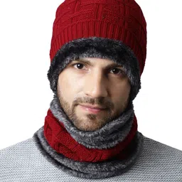 ELLIS Men Acrylic Self Design Beanie-21