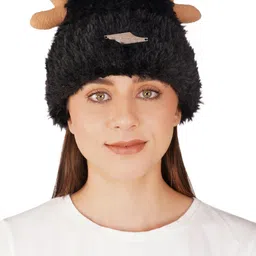 iSWEVEN Unisex Self Design Woollen Beanie-15