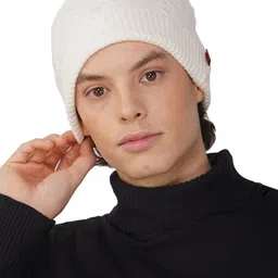 iSWEVEN Unisex Self Designed Woollen Beanie-image-99
