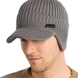 YOUSTYLO Unisex Ribbed Woolen Beanie Cap-picture-30