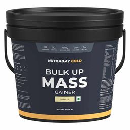 Nutrabay Gold Bulk Up Mass Gainer,  11 lb  Vanilla -image-69
