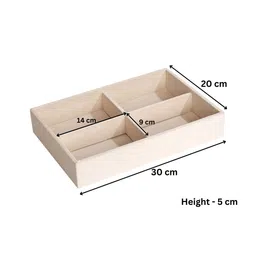 La Trove Cream-Coloured Regular Drawer Organiser image 2