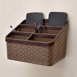 Kuber Industries Brown Textured Multi-Utility Organiser-image-42