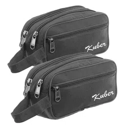 Kuber Industries Black Set Of 2 Toiletry Organizer With Carrying Strip-16