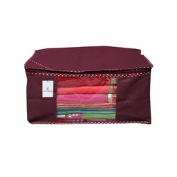 Kuber Industries 4-Pieces Saree Wardrobe Organizers-image-7