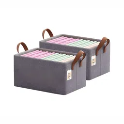 NFI essentials Grey Set of 2 Regular Drawer Organiser Organisers-52