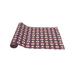 Dakshya Industries Red & Yellow Coin Printed Anti Slip Self Cover Roll - 10m-13