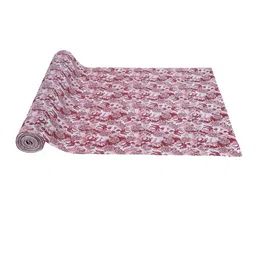 Dakshya Industries Halka Pink & White Printed PVC Shelf Liner-51