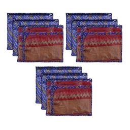 Kuber Industries Set Of 9 Printed PVC Foldable Single Saree Cover Organisers-3