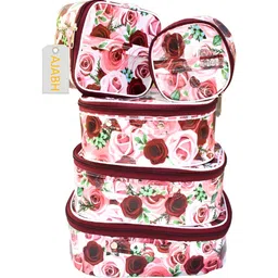Ajabh Red Set of 5 Regular Makeup Organiser Organisers-36