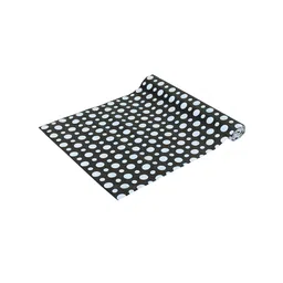 Dakshya Industries Black & White Polka Dots Printed Shelf-Liner-53