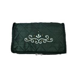 Kuber Industries 2 Pcs Pink & Green Embroidered Makeup Organiser-45