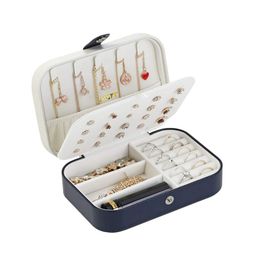HOUSE OF QUIRK Navy Blue Jewellery Organiser-image-23