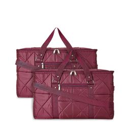 Kuber Industries Set Of 2 Lightweight Foldable Duffle Bags-56