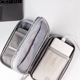 HOUSE OF QUIRK Grey Solid Canvas Multiutility Travel Organiser Bag-image-19