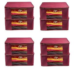 Fashion Bizz Maroon 8 Pieces Durable Drawer Organisers-image-41