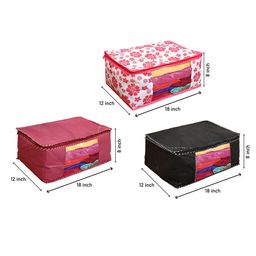 Home Fresh Pink & Magenta 3 Pieces Multi-Utility Organisers-image-83