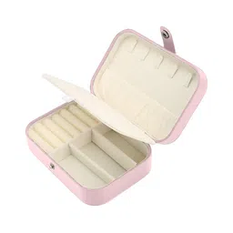 Cortina Pink Zipper Portable Jewellery Storage Organiser-26