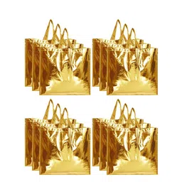 Kuber Industries Gold-Toned Set Of 12 Structured Tote Bag image 2