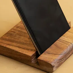 Mirai Woods Meilleur Brown Wooden Mobile Stand Desk Organiser image 2