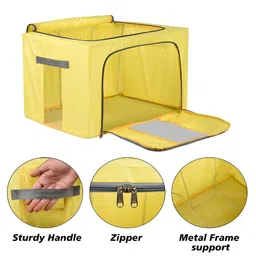 Kuber Industries Yellow 6 Pieces Regular Drawer Organisers image 3