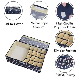NFI essentials Blue Set of 1 Regular Drawer Organiser Organisers image 2