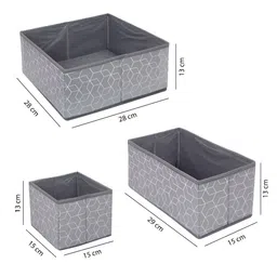 NFI essentials Grey Set of 6 Regular Multi-Utility Organisers image 3