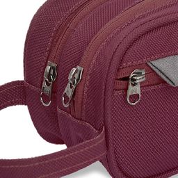 Kuber Industries Magenta Canvas Toiletry Organizer image 2