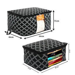 Kuber Industries Set Of 6 Black Printed Multi-Utility Organisers image 3