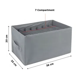 NFI essentials Grey Set of 2 Regular Drawer Organiser Organisers image 3