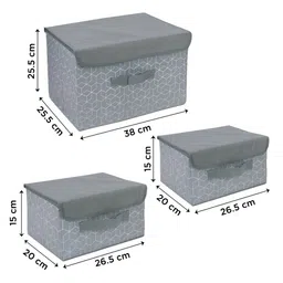 NFI essentials Grey Set of 3 Regular Suit Organiser Organisers image 2