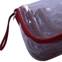 Kuber Industries Set Of 4 Mesh Net Laminated Transparent Jewellery Kit With Handle image 5