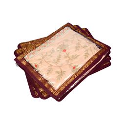 Kuber Industries Maroon & Transparent 3 Pieces Regular Drawer Organiser image 4