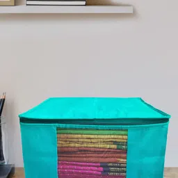 Kuber Industries Blue 12 Pieces Clothes Organizers-16
