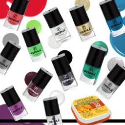 Trendy Quick-drying, Long-Lasting Gel Based Nail Polish Set of 12 Pcs 5ml each x 12 Pcs, MultiColor Combo (FREE NAIL WIPES)-25
