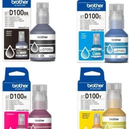 brother Original Ink Bottles BTD100 For T230 T430W T530DW T730DW T930DW Printer Black + Tri Color Combo Pack Ink Bottle-image-66