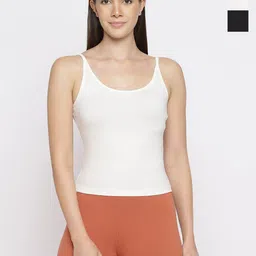 La Intimo Women Pack Of 3 Cotton Non-Padded Camisoles-image-84