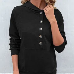StyleCast Black Hooded Pullover-picture-46