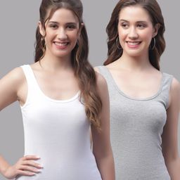 Friskers Pack Of 2 Bio-Wash Cotton Tank Top-image-56