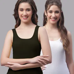 Friskers Pack Of 2 Cotton Tank Tops-picture-35