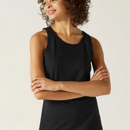 Domyos By Decathlon Women Black Solid Regular-Fit Tank Top-image-39