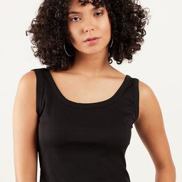 Athena Scoop Neck Crop Tank Top-image-94