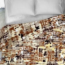 Signature Charlie Brown & Beige Abstract Heavy Winter Double Bed Blanket-image-38